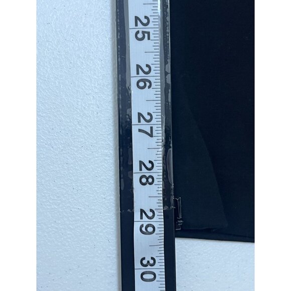 Tory Burch Pants Womens Medium Faux Leather Panels Black Ankle Zip Work Casual - Picture 9 of 13